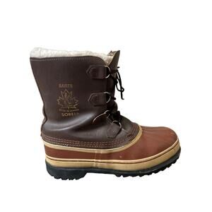 Quest Men Snow Boots Thinsulate Ultra Insulated Leather Lace Up Brown SZ 11 Quest Winter Boots for Men | Mercari main image 4